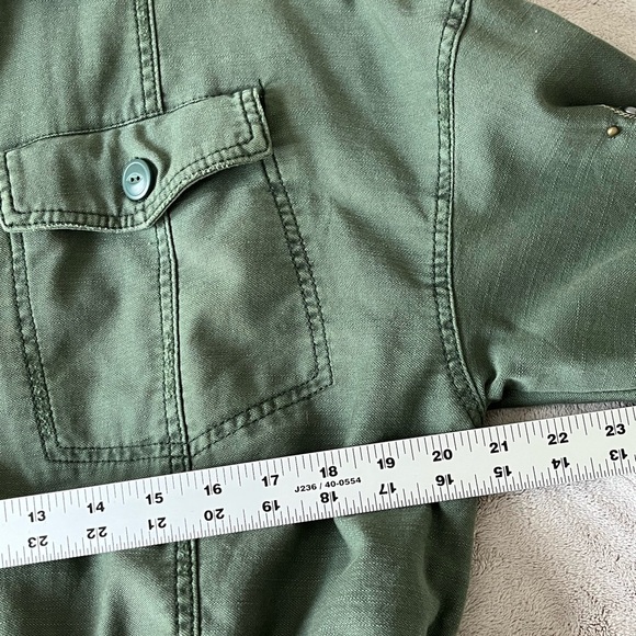 Free People Extreme Cropped Studded Embellished Military Jacket Size Small Boho - Picture 14 of 16
